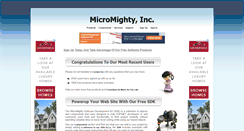 Desktop Screenshot of micromighty.com